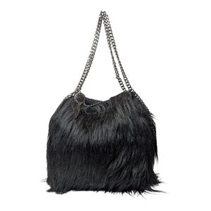 Stella McCartney Faux Fur Falabella Tote - Medium - Black